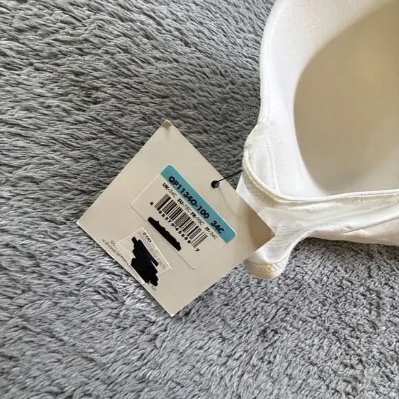 Calvin Klein 34C Racerback Push Up Bra White Underwire Padded NWT - Picture 5 of 7